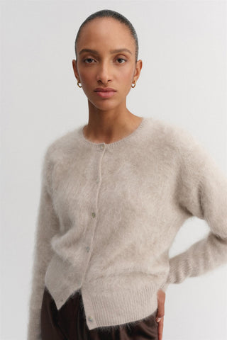 ALMADA LABEL - Coco Brushed Cardigan - Taupe