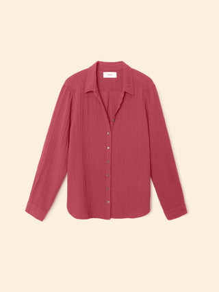 XIRENA - Scout Shirt - Red Dahlia