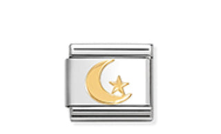 Nomination - Link 18K Gold MOON & STAR