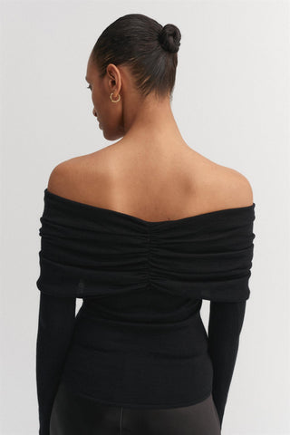 ALMADA LABEL - Cara Off Shoulder Top - Black