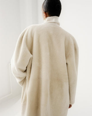 ALMADA LABEL - Shea Shearling Coat - Vanilla