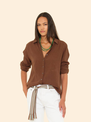 XIRENA - Scout Shirt - Cocoa Bean