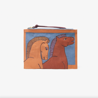 INOUI - Embroidered Pouch Cavale - Orange