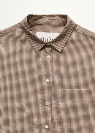 AIAYU - Lynette Shirt Check - Mix Fossil