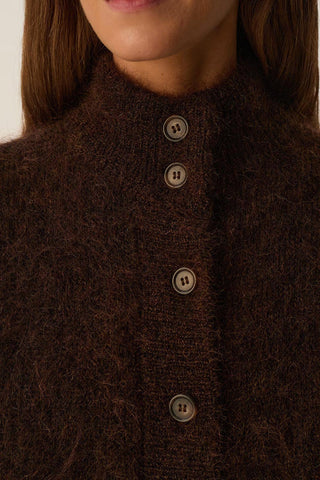 DES PETITS HAUTS - Alibou Cardigan - Coffee
