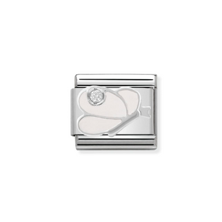 Nomination - Link SYMBOLS925 sterling silver WHITE butterfly