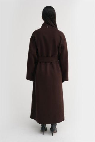 ALMADA LABEL - Mara Double Coat - Chocolate