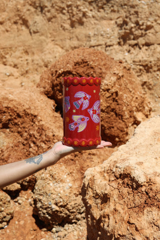 All The Luck in the World - Large Vase Birds