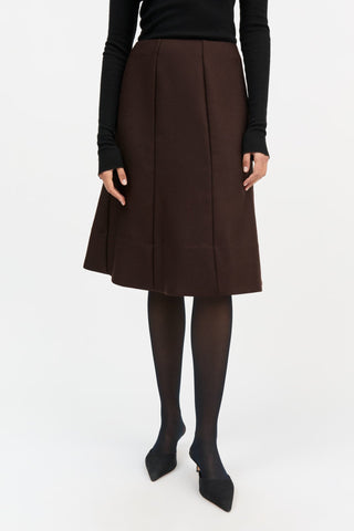 SKALL - Eva Skirt - Dark Brown