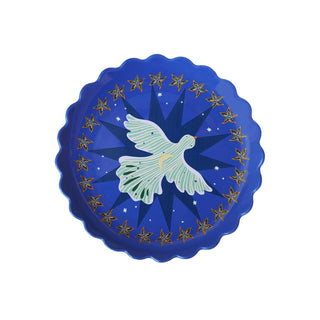 All The Luck in the World - Plate Blue With Moon and Bird