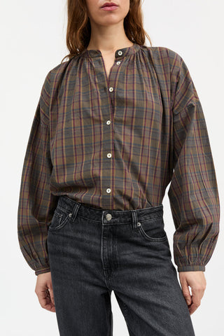 SKALL - Cilla Shirt - Green/Red Check