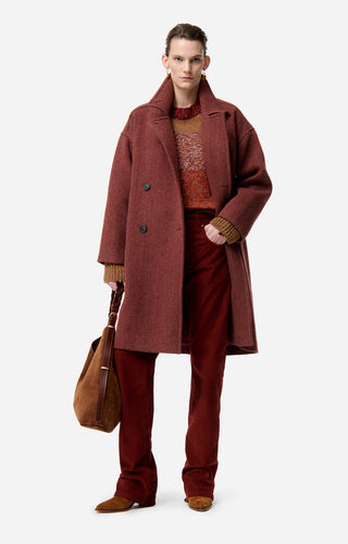 VANESSA BRUNO - Flo Coat - Cerise/Multico