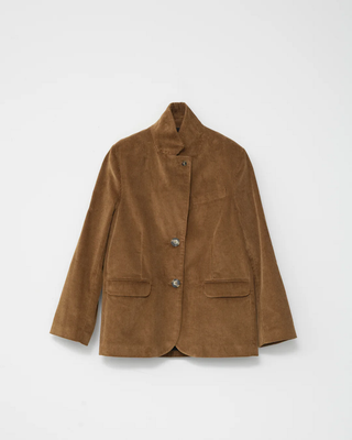 AF Agger - Corduroy Straight Blazer - Cognac