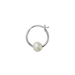 STINE A - Big Pearl Berrie Hoop - Silver