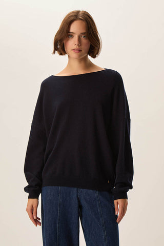 DES PETITS HAUTS - Aragone Sweater - Marine