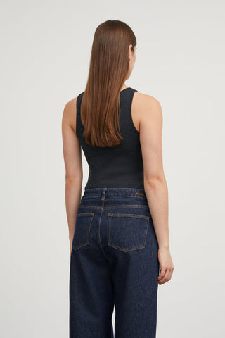 SKALL - Amy Top - Dark Grey Melange