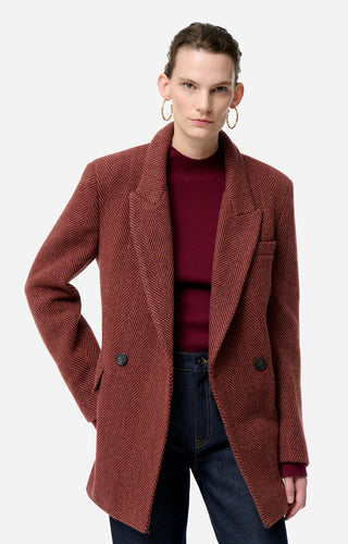 VANESSA BRUNO - Fedea Jacket - Cerise/Multico