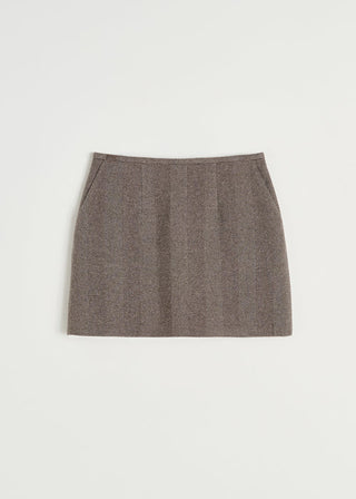 AIAYU - Mini Skirt - Herringbone