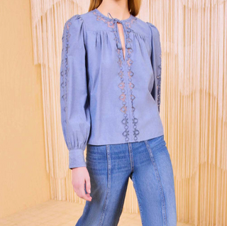 ULLA JOHNSON - Kady Blouse - Chambray