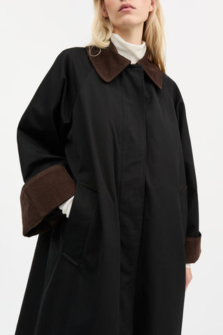 SKALL - Gaby Coat - Black/Brown