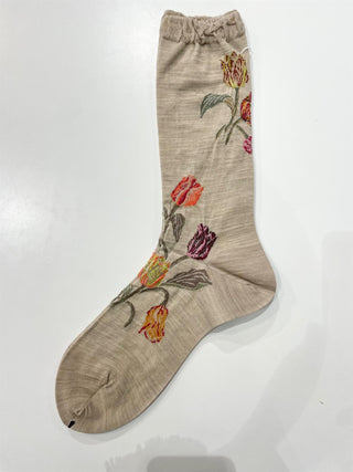 ANTIPAST - Bouquet Tulip Sock - Beige