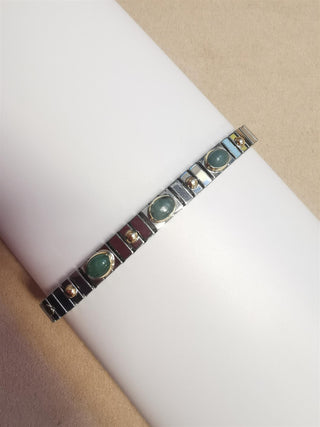 Nomination - Stretch Bracelet GOLD DOTS AND SMERALDO