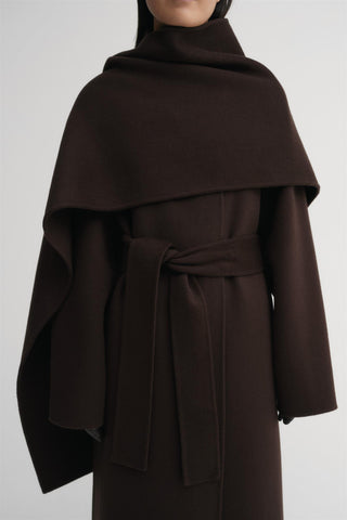 ALMADA LABEL - Micha Double Scarf - Chocolate