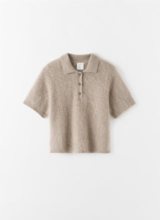ALMADA LABEL - Maika Collar T-Shirt - Nougat
