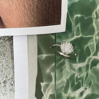 STINE A - Vintage Shell Ring - Silver