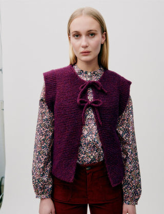 APOF - Gia Vest - Prune Purple