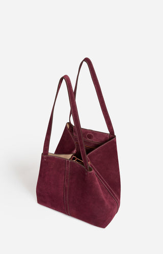 VANESSA BRUNO - Small Daily Tote PM - Prune
