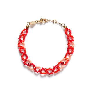 ANNI LU - Tattoo Bracelet - Bright Red