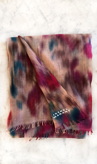 ISABEL MARANT ÈTOILE - Alette Scarf - Beige/Raspberry