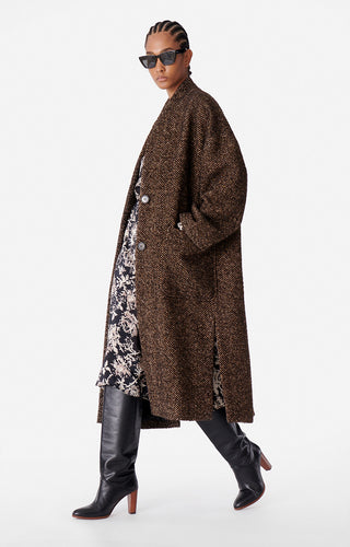 VANESSA BRUNO - Bachir Coat - Brown