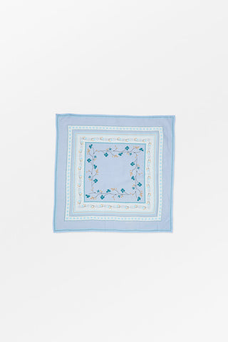 SKALL - Skall Floral Scarf 55x55 - Aqua