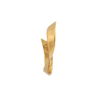 STINE A - Twisted Hammered Creol Earring - Right