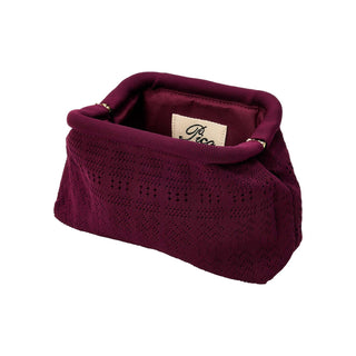 Pico Copenhagen - Small Rosalia Clutch - Plum Lace
