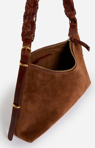 VANESSA BRUNO - Jess PM Zip Bag - Cognac