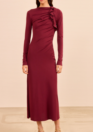 ULLA JOHNSON - Safi Dress - Claret