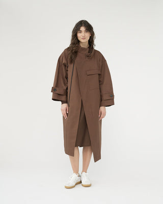 AF Agger - Water Resistent Coat - Dusty Brown