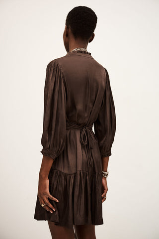 BA&SH - Cyriala Dress - Chocolat