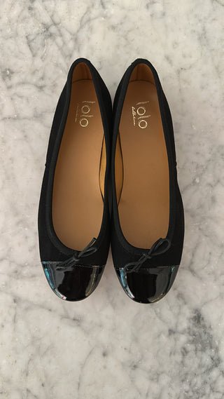 Lolo Ballerina - Coco Suede Vernice - Nero