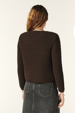 BA&SH - Gaspard Cardigan - Chocolat