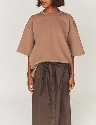 The Garment - TG Bow Tee - Ice Latte