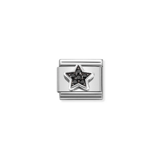 Nomination - Link SYMBOLS OX 925 sterling silver BLACK STAR