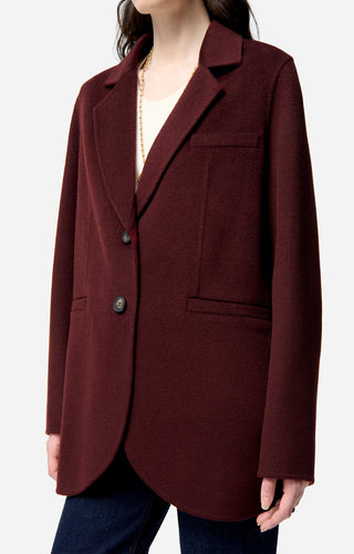 VANESSA BRUNO - Marc Jacket - Lie De Vin/Bordeaux