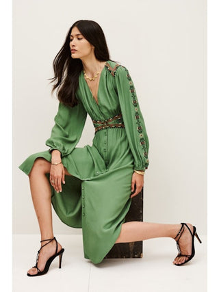 BA&SH - Tina Dress - Vert