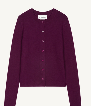 BOMPARD - Plain Knit Cardigan - Oxalis