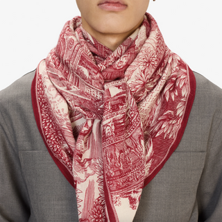 INOUI - Square Cashmere Piranesi 130 - Rouge