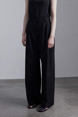 MARK TAN - Portlyn Wool Pants - Black